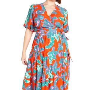 City Chic Jezebel Wrap Maxi Dress